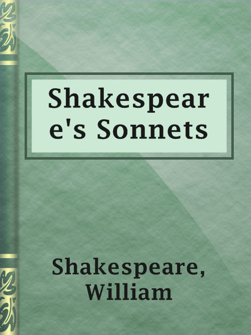 Title details for Shakespeare's Sonnets by William Shakespeare - Wait list